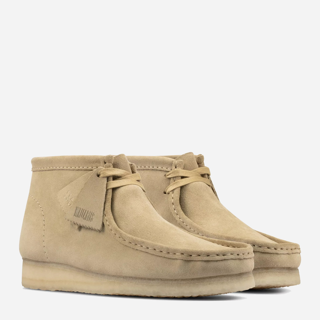 Mokasyny męskie Clarks Originals Wallabee Boot 26155516 42 Beżowe (5059304189909) - obraz 2