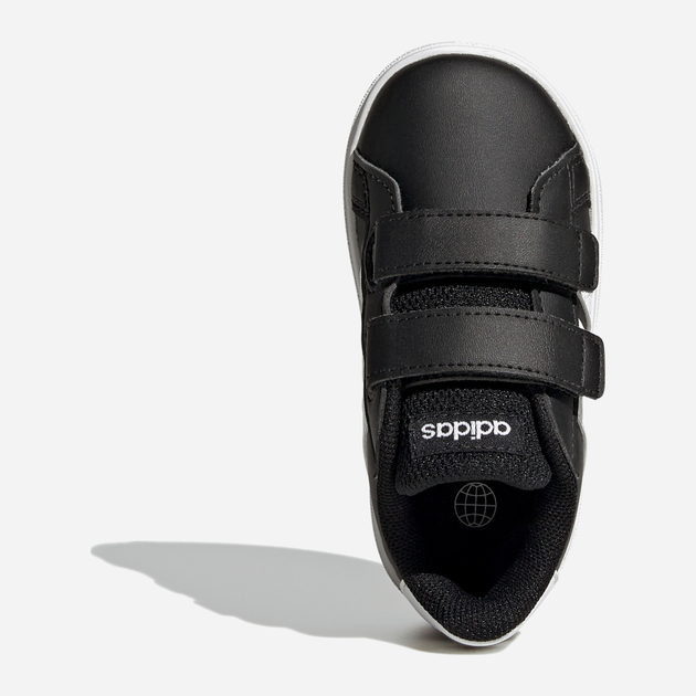 Sneakersy chłopięce na rzepy adidas Grand Court 2.0 CF GW6523 22 Czarne z białym (4065426050745) - obraz 5