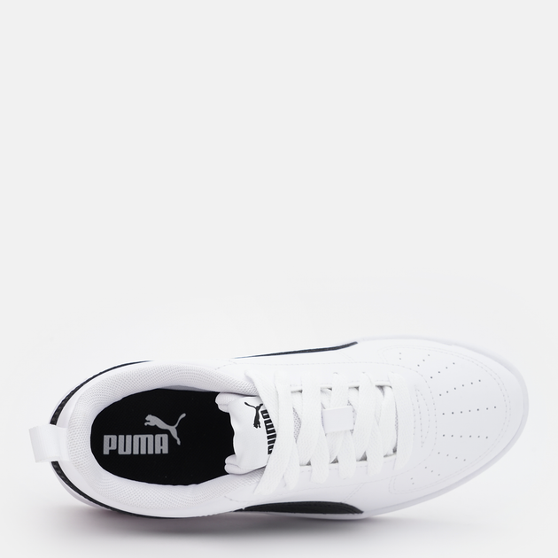 Підліткові кеди для хлопчика Puma Rickie JR 38431103 37 Білі з чорним (4064536267746) - зображення 5