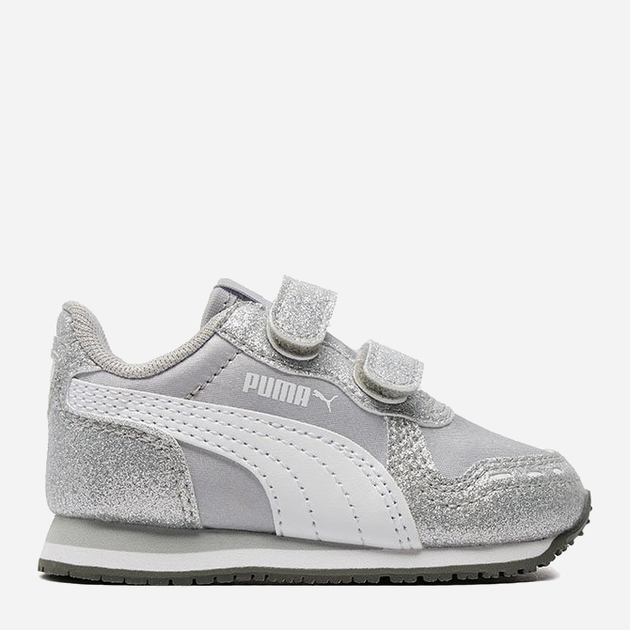 Buty sportowe dziecięce dla dziewczynki Puma Cabana Racer Glitz V Inf 37098601 25 Srebrne (4060981817550) - obraz 1