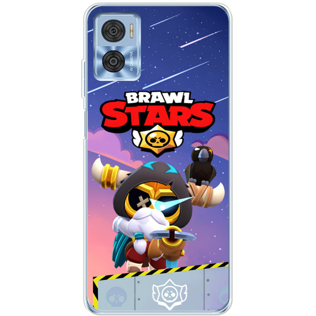 Чехол Силиконовый с Картинкой на Motorola E22 (Бравл Старс, Brawl Stars ...