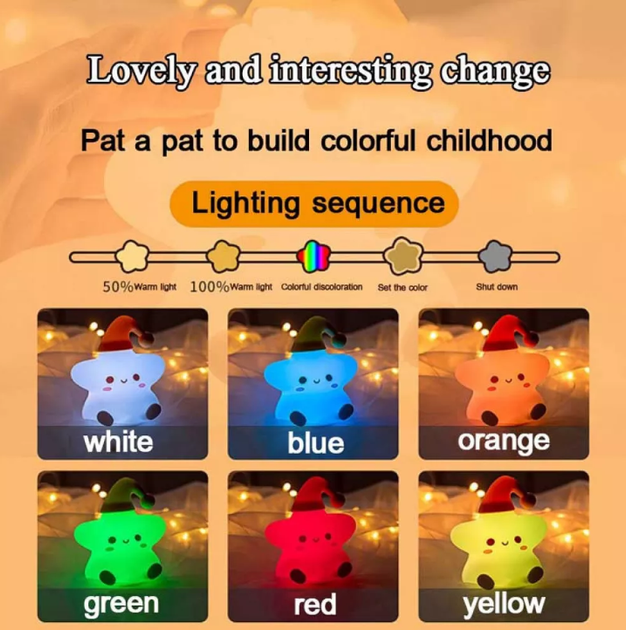 Світильник-нічник зірочка Sleeping Star - зображення 6
