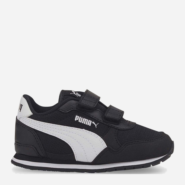 Buty sportowe chłopięce na rzepy Puma ST Runner V3 Mesch V 38551201 25 Czarne (4064535899856) - obraz 1