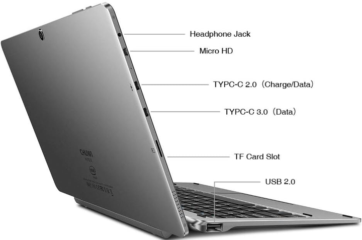 Ноутбук 10.1" CHUWI Hi10X Intel Celeron N4120 RAM 6GB eMMC 128GB Win11 Металлический корпус (UKR) - изображение 11