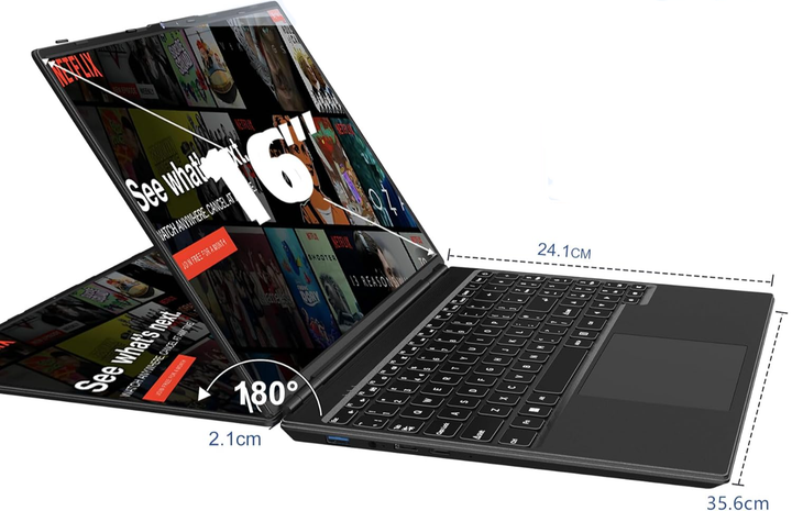 Ноутбук 16" AOCWEI A6 Intel Celeron N5095A RAM 12GB SSD 512GB Windows 11 (UKR) - изображение 3