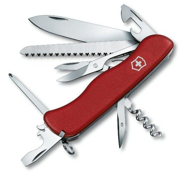 Комплект Victorinox Ніж Outrider 0.9023 + Чохол для ножа універсальний на липучці + Ліхтарик - зображення 2