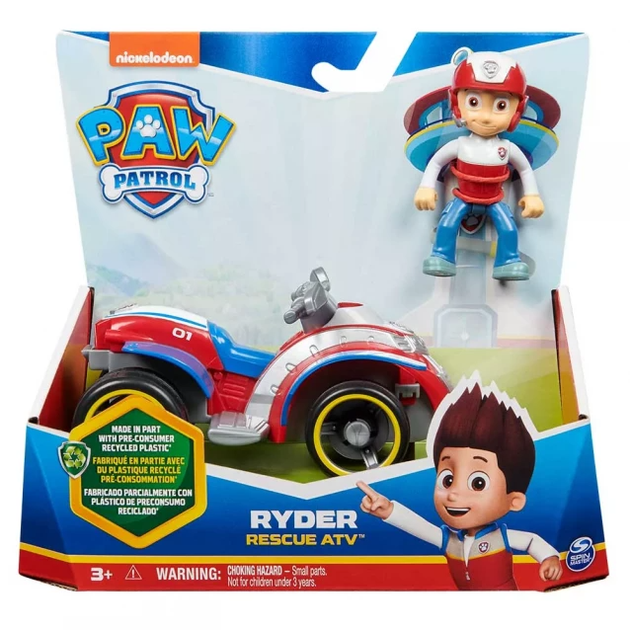 Щенячий патруль Спасательный квадроцикл с фигуркой Райдера Paw Patrol Ryder's Rescue ATV Vechicle Spin Master (6069067) - Фото 2 Щенячий патруль Спасательный квадроцикл с фигуркой Райдера Paw Patrol Ryder's Rescue ATV Vechicle Spin Master (6069067) - изображение 2