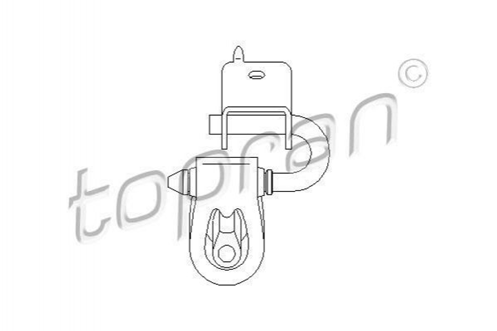 Кріплення вихлопної системи TOPRAN/HANS PRIES 109052 Volkswagen Transporter 701253144B - зображення 1