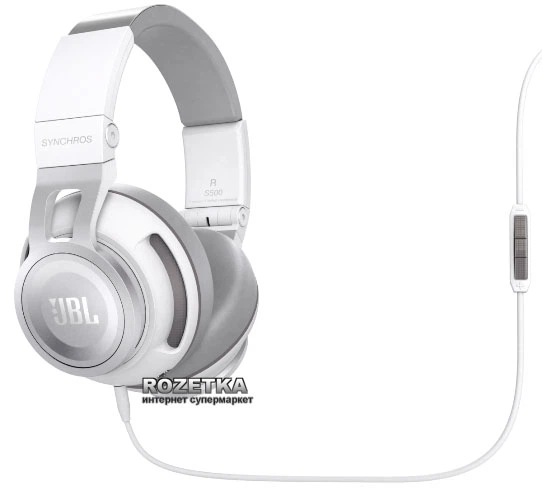 Наушники JBL Over-Ear Headphone Synchros S500 White (SYNAE500WHT