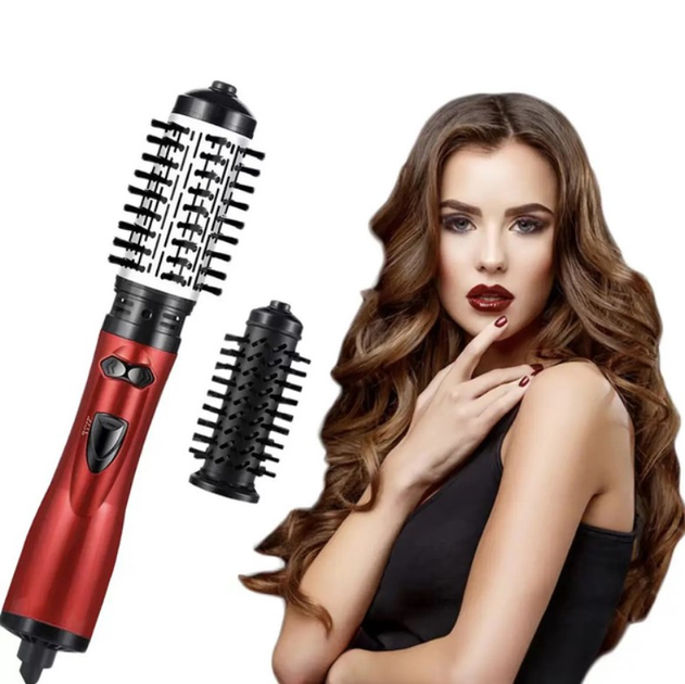 Фен-браш для укладки волос с вращающейся насадкой Shiny & Beauty 8812 ...