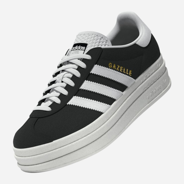 Sneakersy damskie na platformie adidas Originals Gazelle Bold HQ6912 (6.5UK) 40 Czarne (4066748973743) - obraz 10
