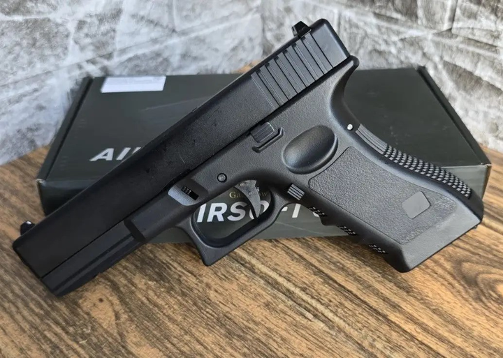 Страйкбольний Пістолет Глок Glock 18 VIGOR V20 метал, стріляє кульками 6 мм Чорний - зображення 2