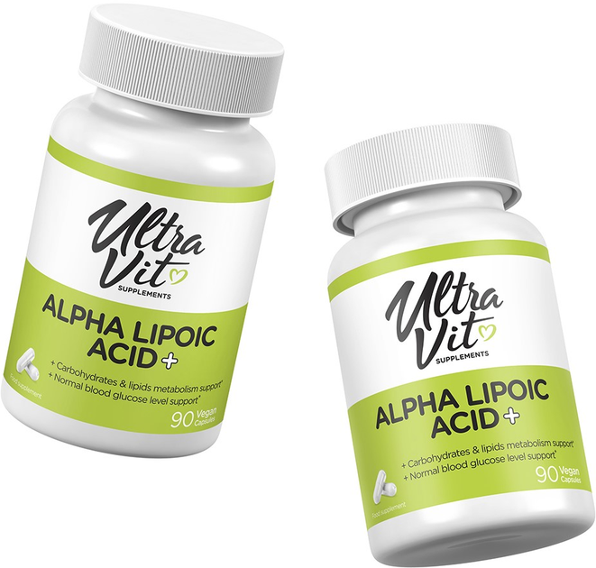 Харчова добавка Ultra Vit Alpha Lipolic Acid+ 90 капсул (5060255358894) - зображення 4