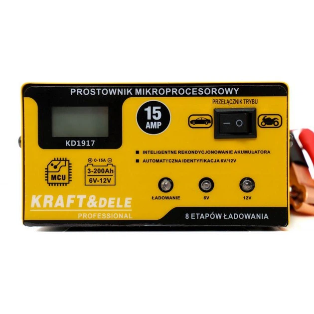 Микропроцессорное зарядное устройство Kraft&Dele KD1917 - изображение 3
