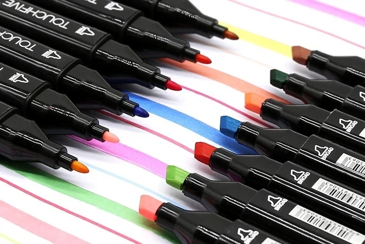 Маркеры TOUCH Sketch Marker Black 80 шт разноцветные + сумка - Фото 4 Маркеры TOUCH Sketch Marker Black 80 шт разноцветные + сумка - изображение 4