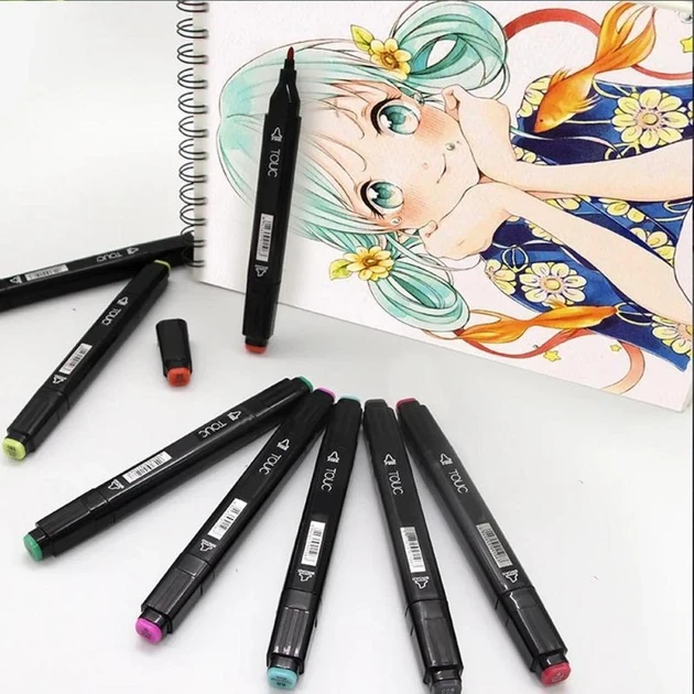 Маркеры TOUCH Sketch Marker Black 80 шт разноцветные + сумка - Фото 5 Маркеры TOUCH Sketch Marker Black 80 шт разноцветные + сумка - изображение 5