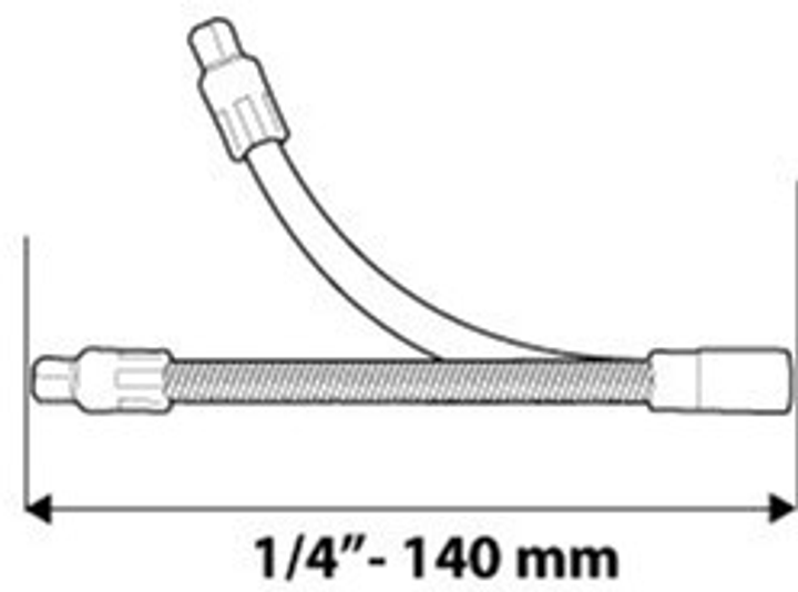 Przedłużacz elastyczny NEO Tools 1/2" 190 mm 08-558 (5907558402674) - obraz 2