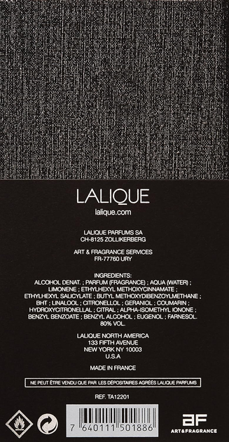 Woda perfumowana męska Lalique Les Compositions Parfumees Gold 100 ml (7640111501886) - obraz 4