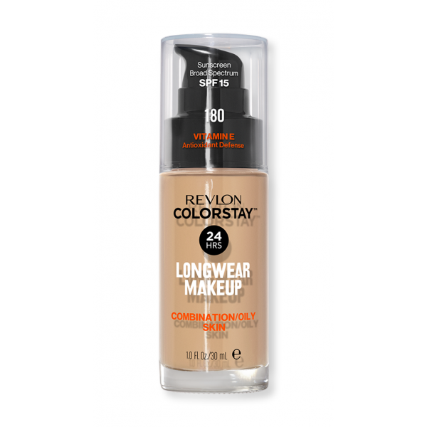 Тональний крем REVLON COLORSTAY MAKEUP (FOR COMBINATION/OILY SKIN) - 180 SAND BEIGE-30мл. - Фото 1 Тональний крем REVLON COLORSTAY MAKEUP (FOR COMBINATION/OILY SKIN) - 180 SAND BEIGE-30мл. - зображення 1