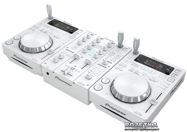 Pioneer DJ Pack 350 W (2 x CDJ-350-W + DJM-350-W + PRO-350FLT-W