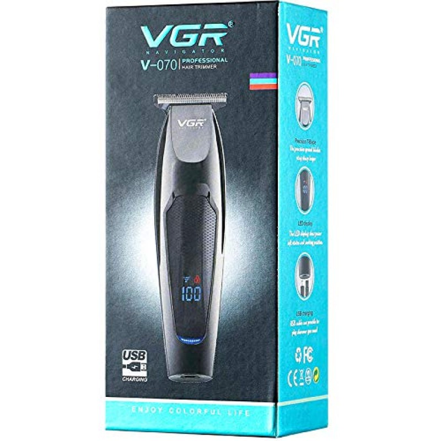 Машинка для стрижки волос VGR V-070 Триммер аккумуляторный с USB и индикатором зарядки 3 Вт (100i) - изображение 6