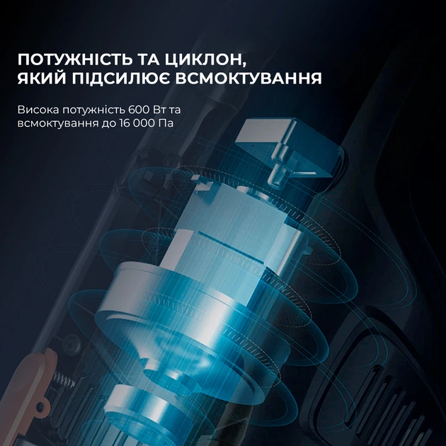 Пылесос без мешка Deerma Corded Hand Stick Vacuum Cleaner DX118C - изображение 5