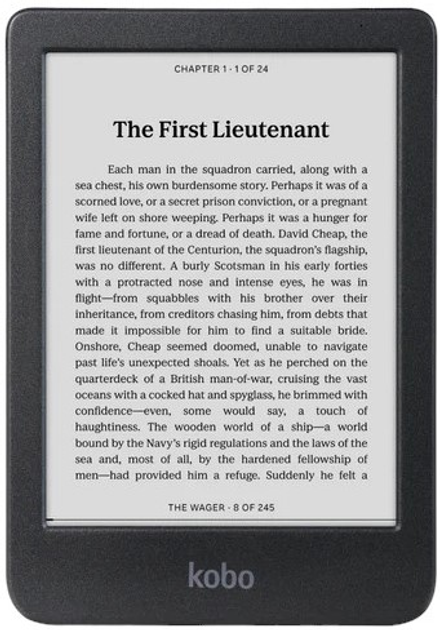 Електронна книга Kobo Clara BW 16GB Black (N365-KU-BK-K-EP
