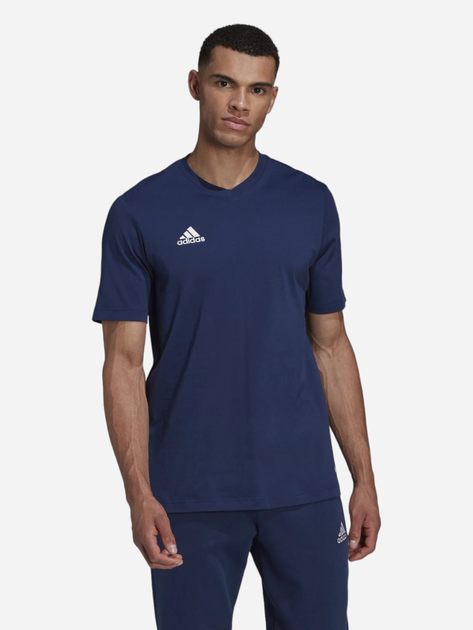 Футболка чоловіча Adidas ENT 22 Tee HC0450 XL Синя (4065418918367) - зображення 1