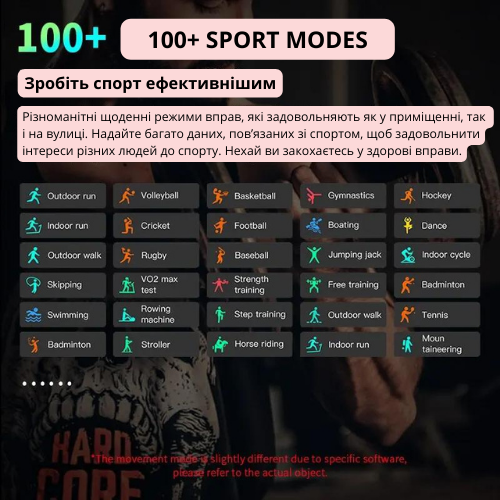 Смарт-часы женские с фитнес трекером и мониторингом серцевого ритму, с двумя ремешками - изображение 8