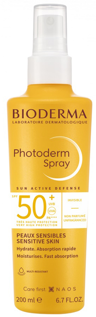 Сонцезахисний спрей Bioderma Photoderm SPF 50+ 200 мл (3701129803677) - зображення 1