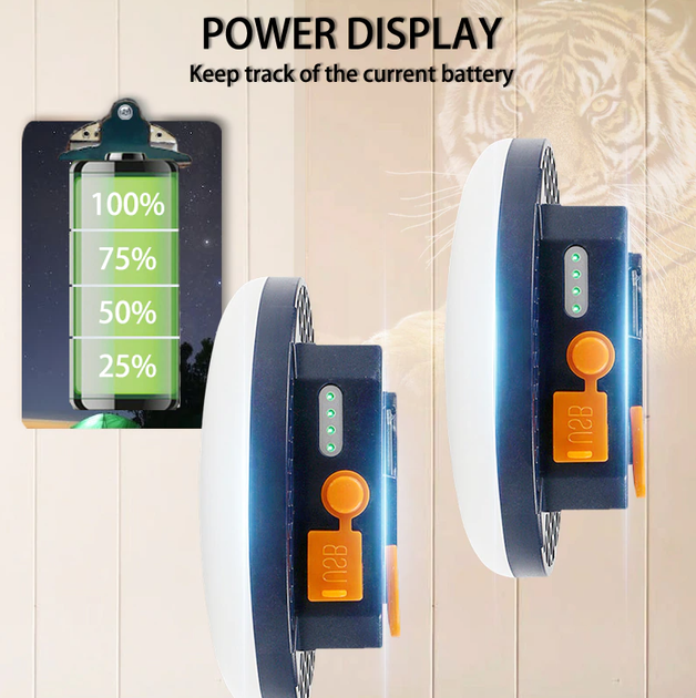 Лампа павер-банк 9900 mAh LED 30W Tent Light (MOS-14) – фото