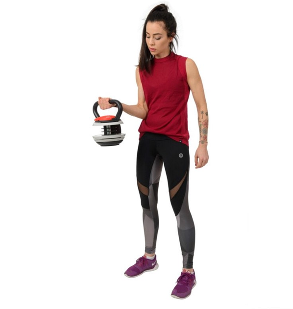 Kattlebell HMS regulowany 3-17 kg Szary(5907695509502) - obraz 7
