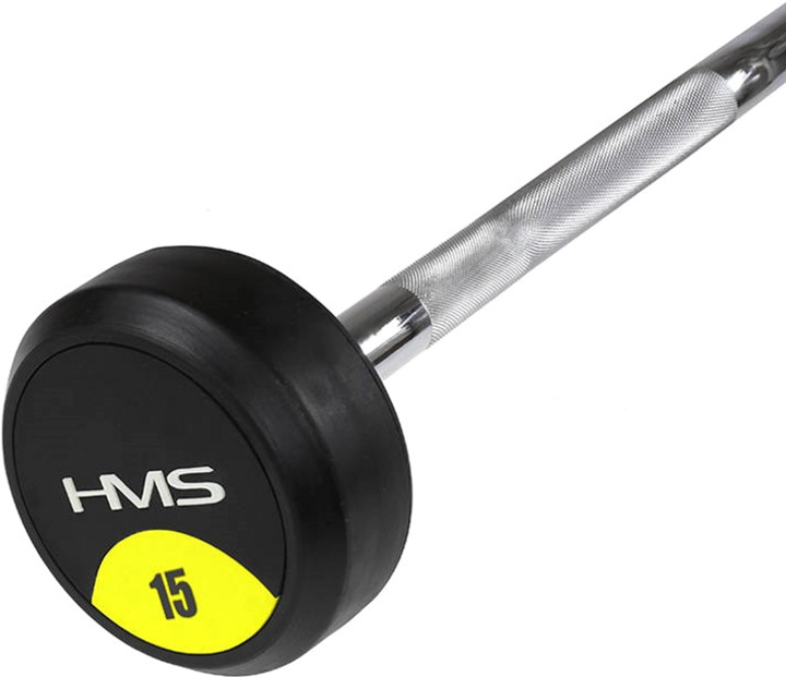 Sztanga HMS gryft stały łamany 15 kg Czarna (5907695564617) - obraz 5