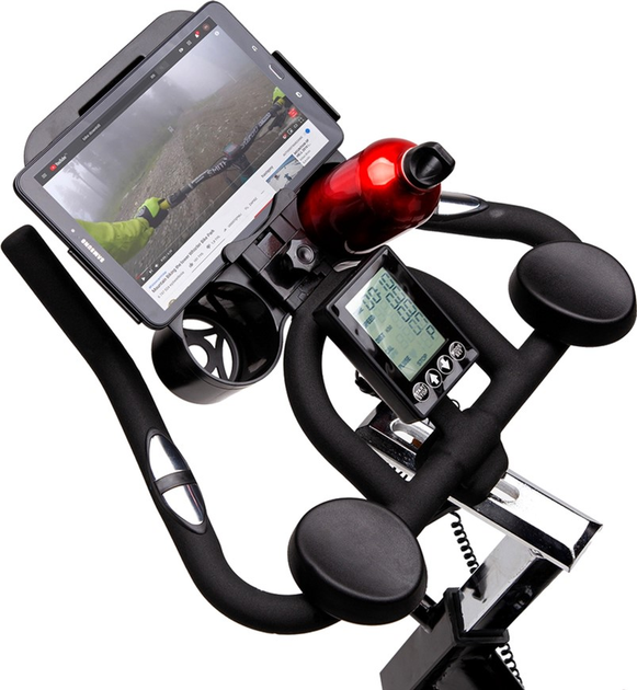 Rower treningowy HMS SW2102 Spiningowy mechaniczny Czarno-zielony (5907695592474) - obraz 6