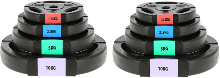 Sztanga One Fitness składana 42 kg Czarna (5907695596502) - obraz 8