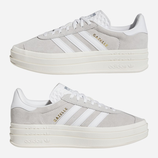 Sneakersy damskie na platformie adidas Originals Gazelle Bold HQ6893 (5.5UK) 38.5 Szare (4066748981304) - obraz 6