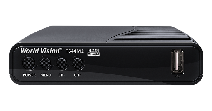 Ефірний Т2 ресивер цифровий тюнер World Vision T644M2 - зображення 2