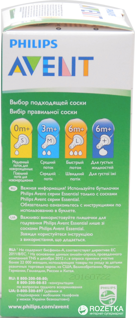 Бутылочка для кормления Philips AVENT Essential 120 мл (SCF970/17) - изображение 4