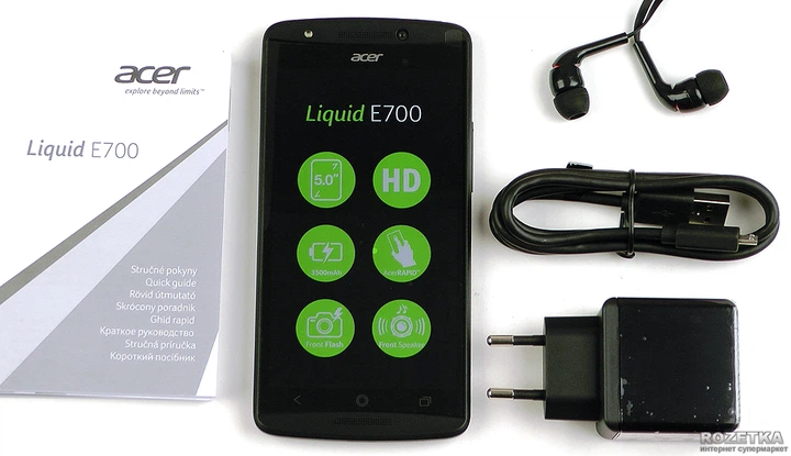 Мобильный телефон Acer Liquid E700 Black - изображение 5