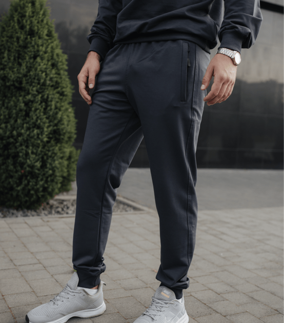 Спортивные штаны на манжетах, карманы на молнии - HECTOR - 17475 - XXL - Moonlight Blue - Фото 1 Спортивные штаны на манжетах, карманы на молнии - HECTOR - 17475 - XXL - Moonlight Blue - изображение 1