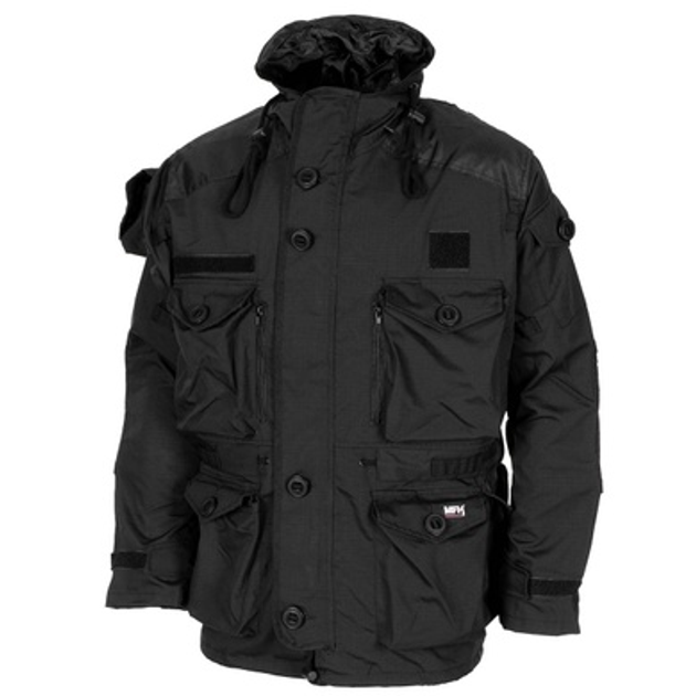 Куртка MFH Commando Jacket «Smock» Rip-Stop Black M - изображение 1