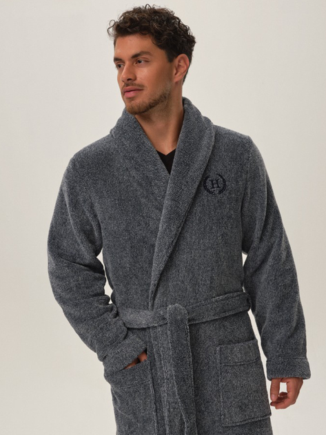 Szlafrok kąpielowy męski Henderson 41934-59X 3XL Granatowy (5903972335109) - obraz 3