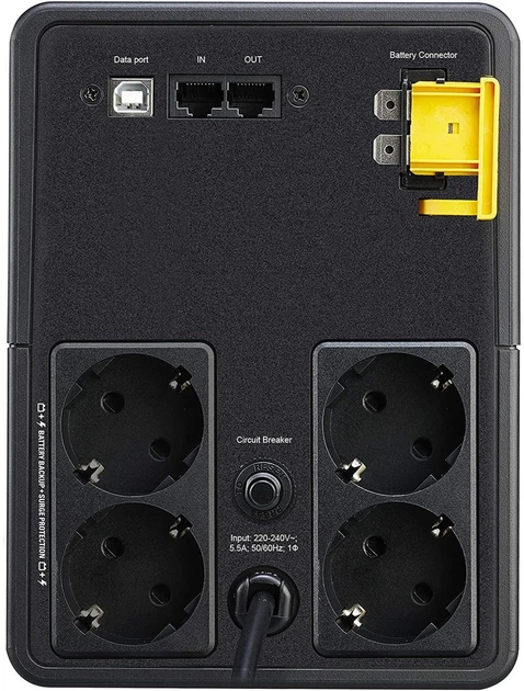ДБЖ APC Back-UPS 1200VA Schuko (BX1200MI-GR) - зображення 4