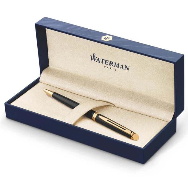 Ручка шариковая Waterman HEMISPHERE Mаtte Black GT BP Золотистый 22 003 - Фото 3 Ручка шариковая Waterman HEMISPHERE Mаtte Black GT BP Золотистый 22 003 - изображение 3