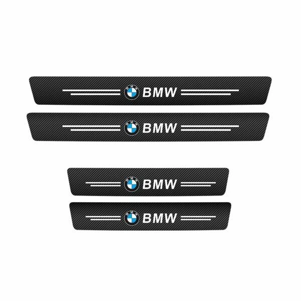 Карбоновые защитные наклейки на пороги автомобиля BMW 4шт - изображение 2