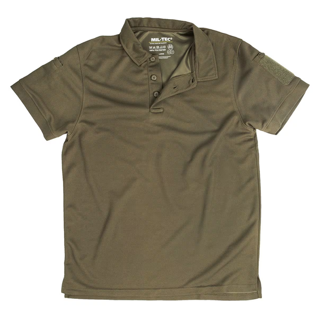 Футболка Mil-Tec быстросохнущая Tactical Quick Dry Poloshirt 2XL Olive (10961001-906-XXL) - изображение 6