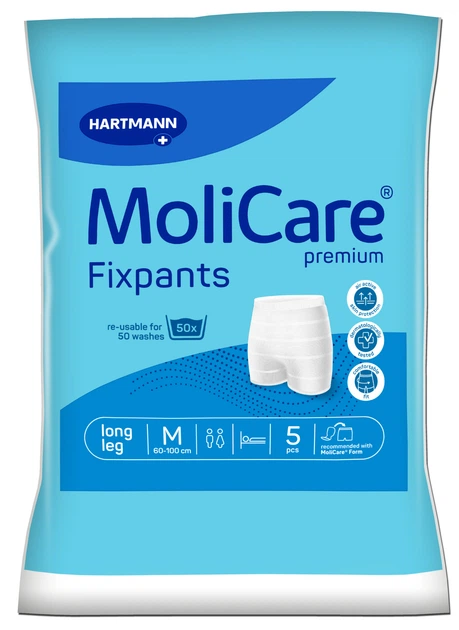 Еластичні штанці для фіксації прокладок подовжені MoliCare® Premium Fixpants M 5шт - изображение 4