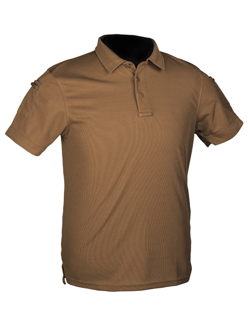 Футболка Mil-Tec швидкосохнуча L Tactical Quick Dry Poloshirt Coyote (10961019-904-L) - зображення 1