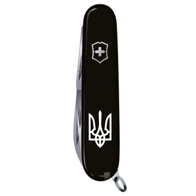 Нож Victorinox Spartan Ukraine 91мм/12функ/Трезубец белый/черный - изображение 2