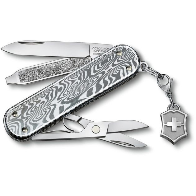 Нож Victorinox Classic SD Brilliant Damast 58 мм/5 функций/серебристый - изображение 1